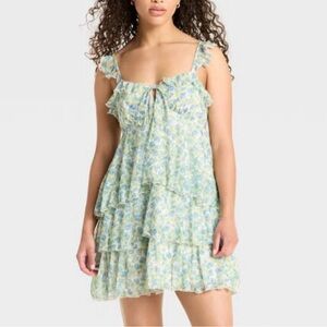 Wild Fable Floral Ruffle Dress Size Medium NWT ✨